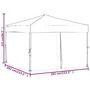Voir la diapositive 6 : VIDAXL Tente de reception pliable avec parois Taupe 3x3 m