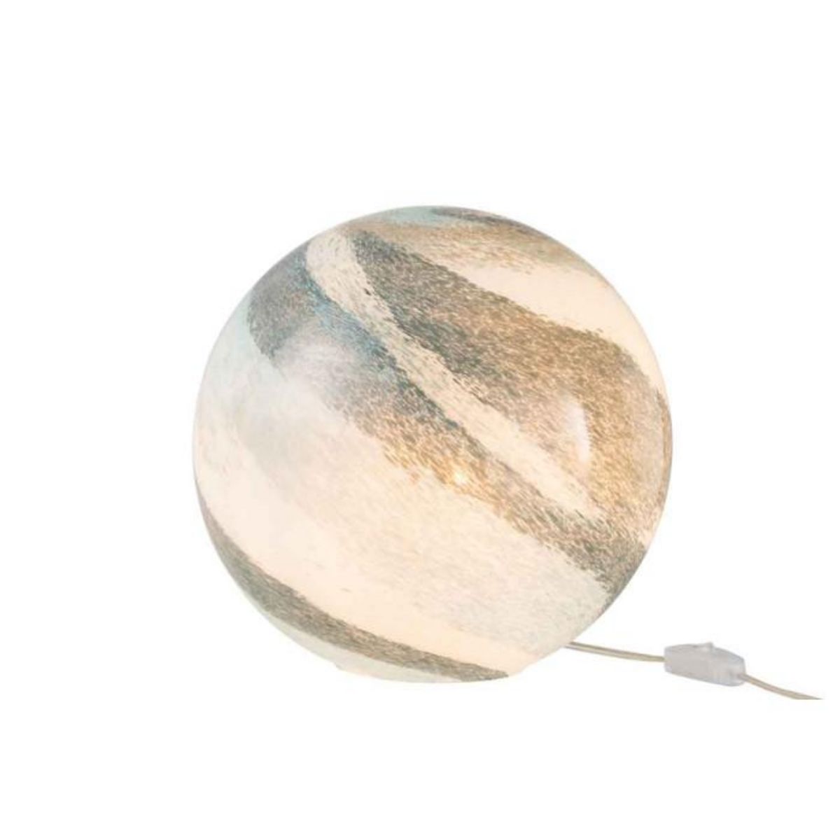 Paris Prix Lampe à Poser Ronde  Dany  29cm Bleu Vert