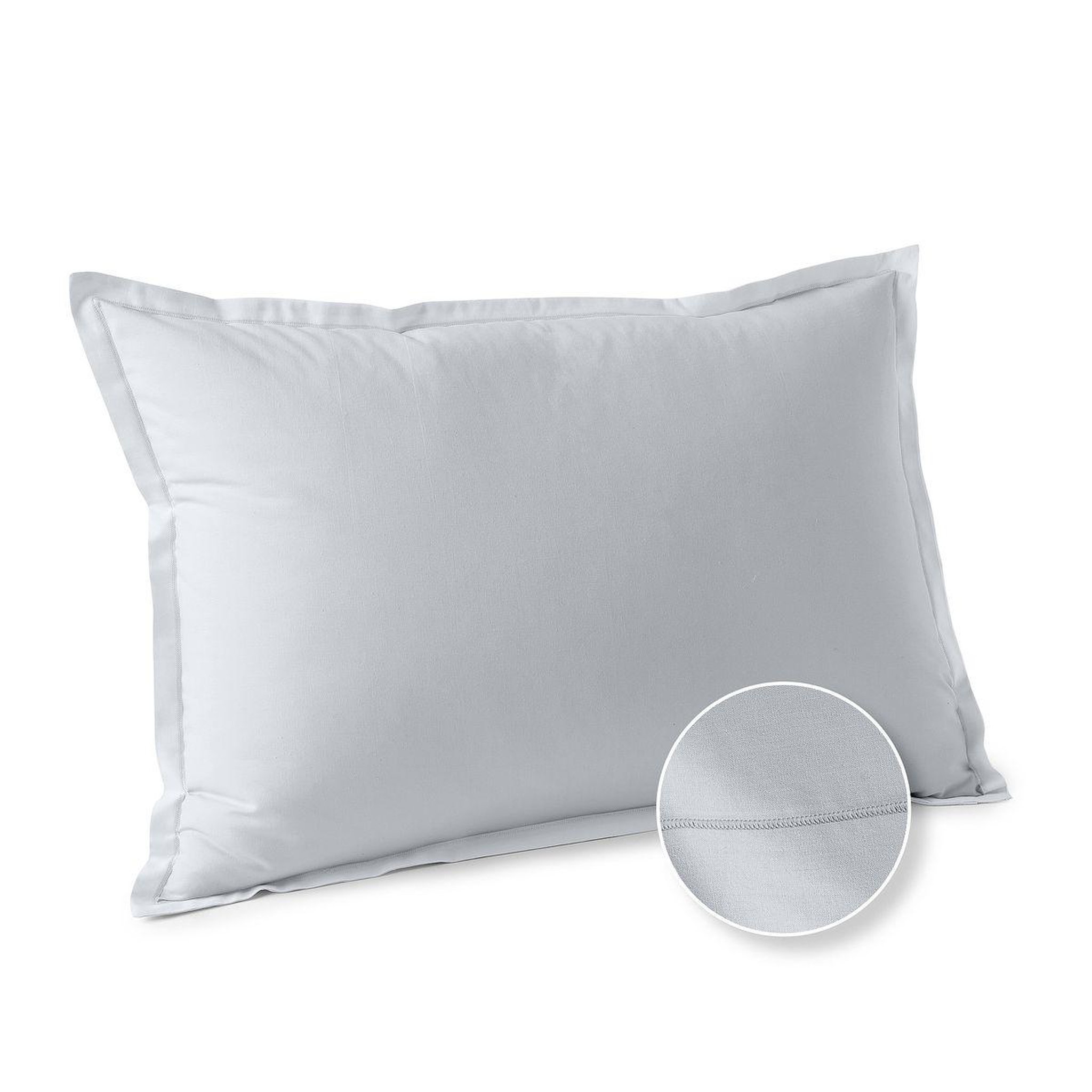 Voir la diapositive 1 : ACTUEL Taie d'oreiller unie en coton 57 fils - collection permanente