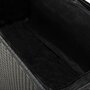 VIDAXL Boîte de rangement de jardin noir 120x50x60 cm resine tressee