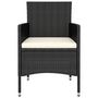 Voir la diapositive 4 : VIDAXL Salon de jardin 5 pcs Resine tressee Noir