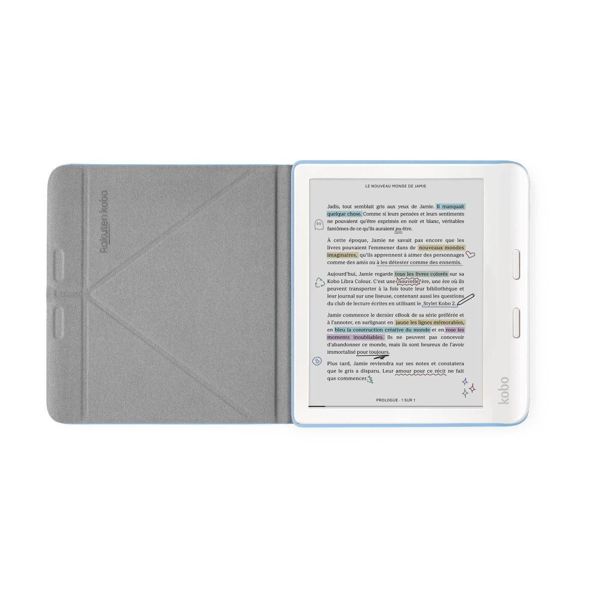 kobo Pochette Libra Colour Sleepcover Bleu