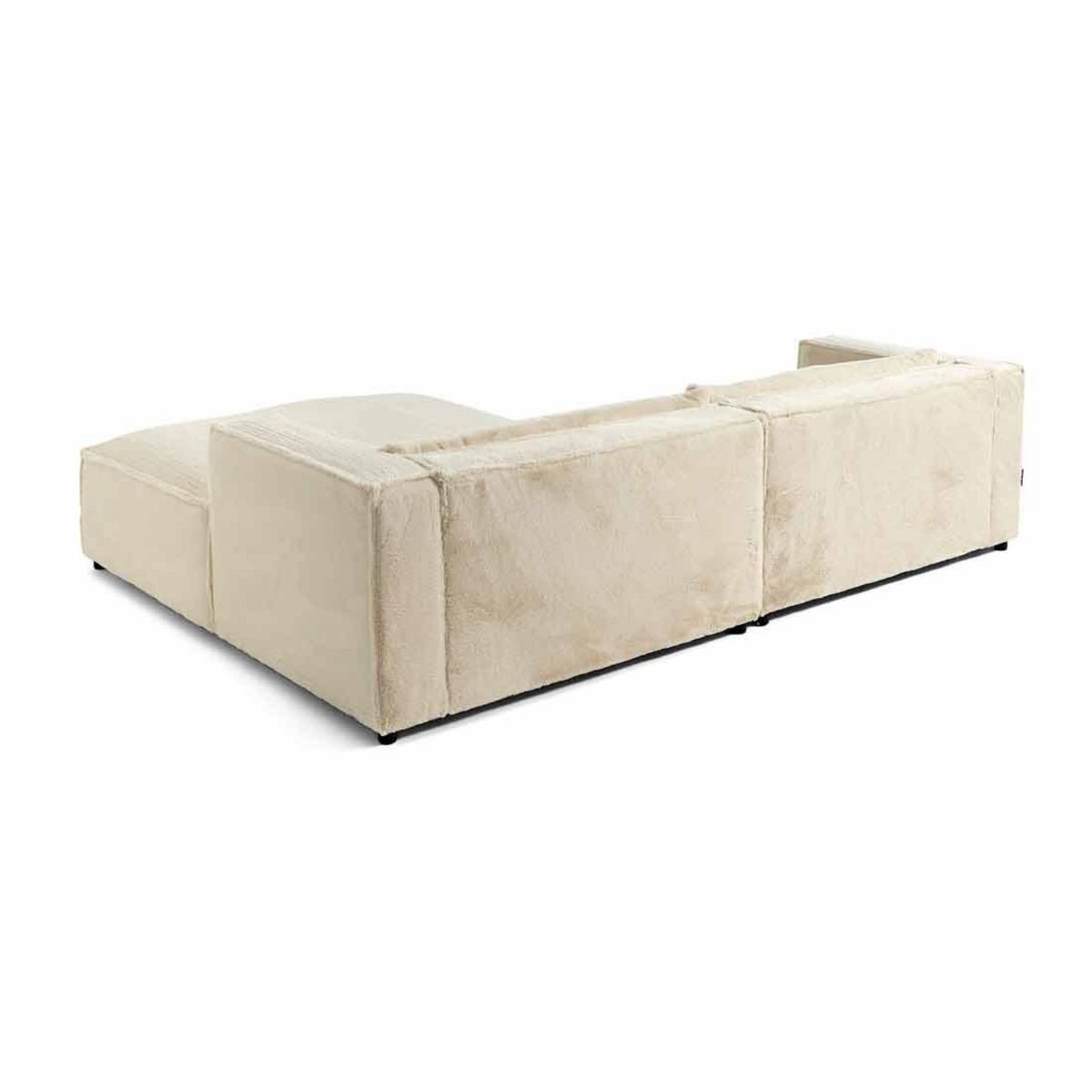 LISA DESIGN Ela - canapé d'angle droit 4 places - en fausse fourrure