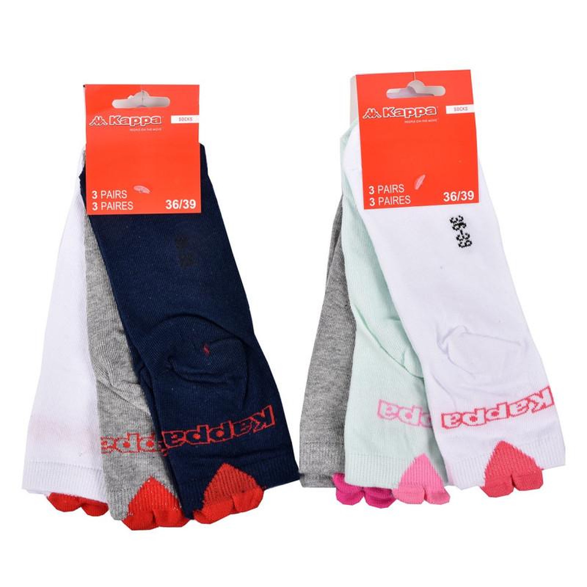 Voir la diapositive 3 : KAPPA Chaussettes Enfant VILLE KAPPA Lot de 6