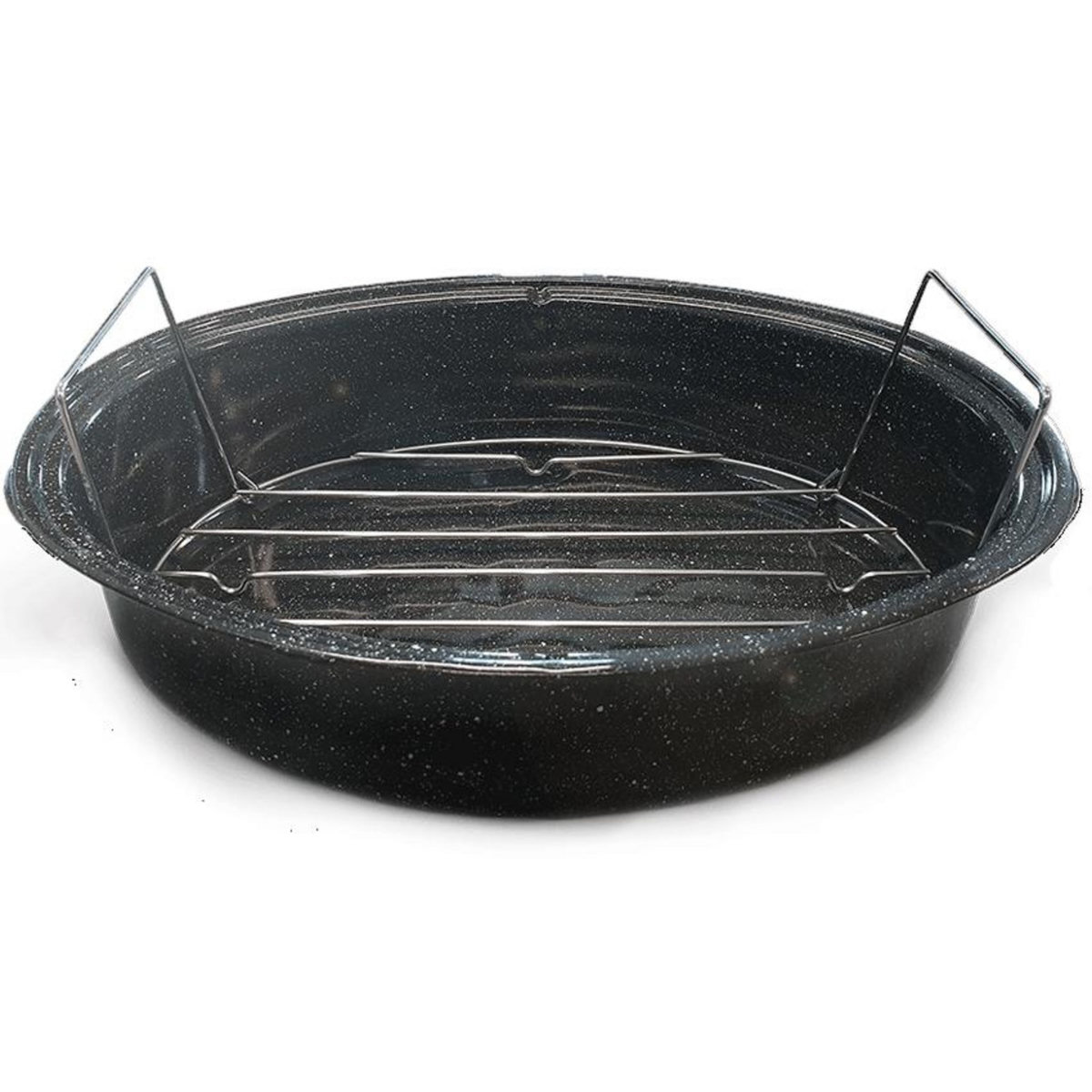 Warmcook Cocotte ovale en acier carbon 46x31cm + grille - 0509+2005