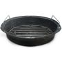 Voir la diapositive 2 : Warmcook Cocotte ovale en acier carbon 46x31cm + grille - 0509+2005