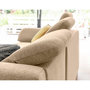 Voir la diapositive 3 : BEST MOBILIER Clever - canapé d'angle droit - 5 places - convertible avec coffre et têtières - en tissu