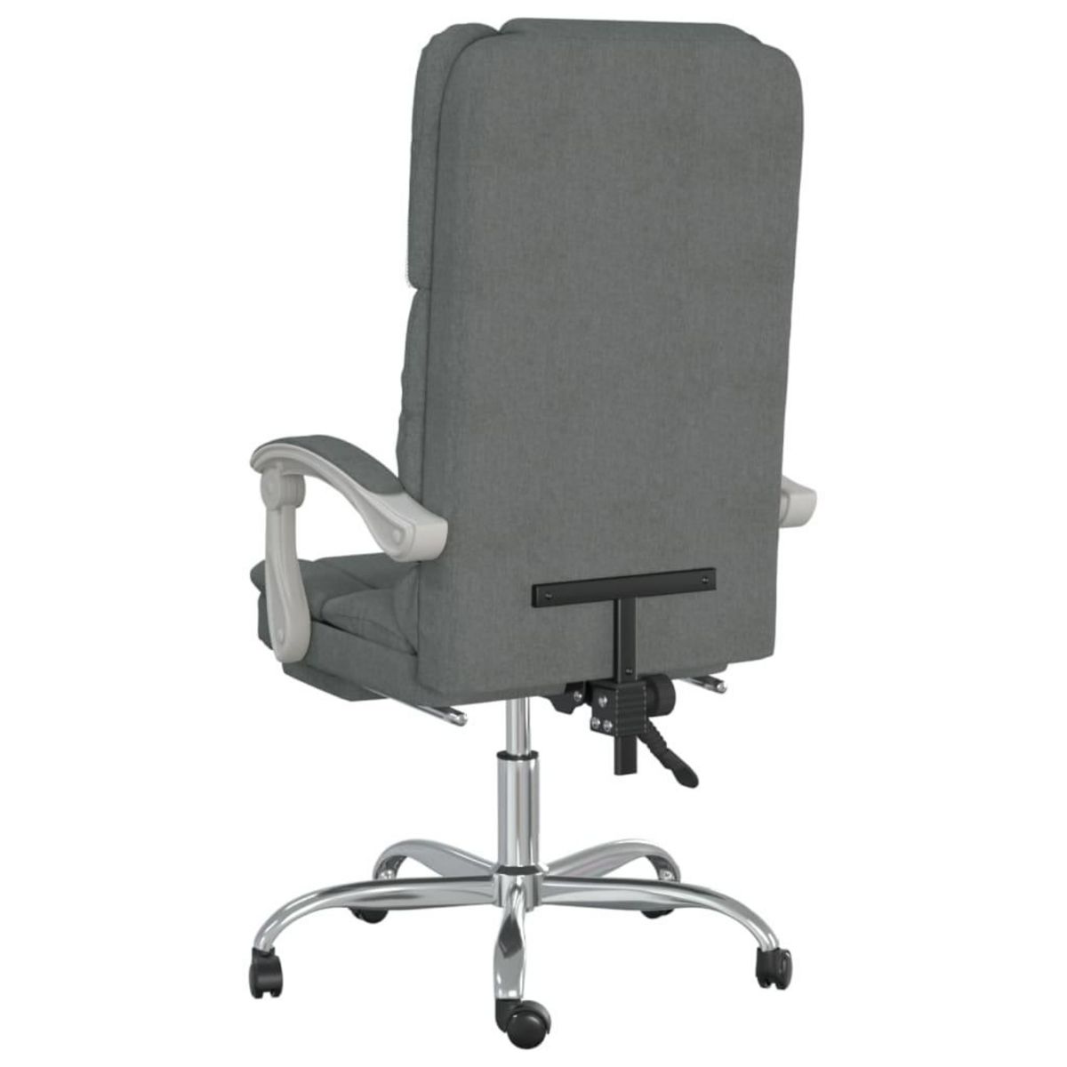 VIDAXL Fauteuil de massage inclinable de bureau Gris fonce Tissu