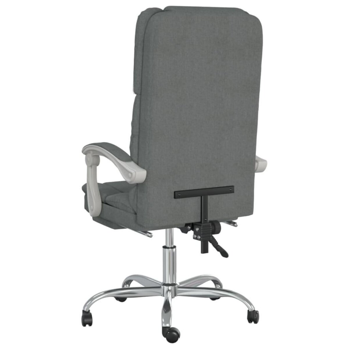 VIDAXL Fauteuil de massage inclinable de bureau Gris fonce Tissu