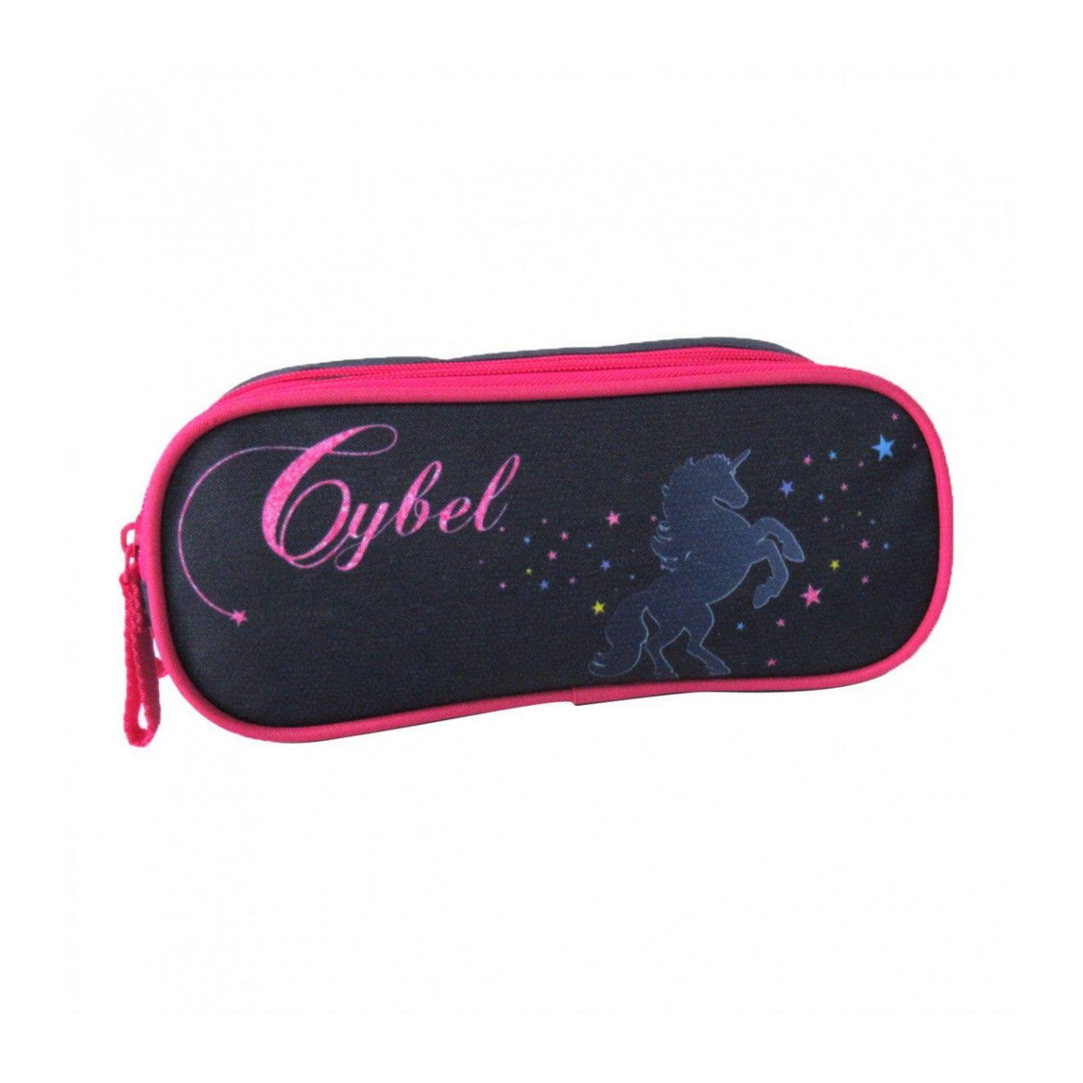 Bagtrotter Trousse scolaire 2 compartiments Cybel Marine et Rose