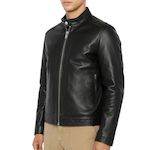 Schott Blouson en Cuir  Homme Schott Memphis. Coloris disponibles : Noir