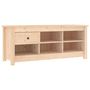 Voir la diapositive 2 : VIDAXL Armoire a chaussures 110x38x45,5 cm Bois de pin massif