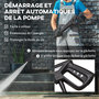 Voir la diapositive 6 : HOMCOM Nettoyeur haute pression 1800 W - 150 bars max. - 510 l/h max. - 2 roues - PP bleu noir