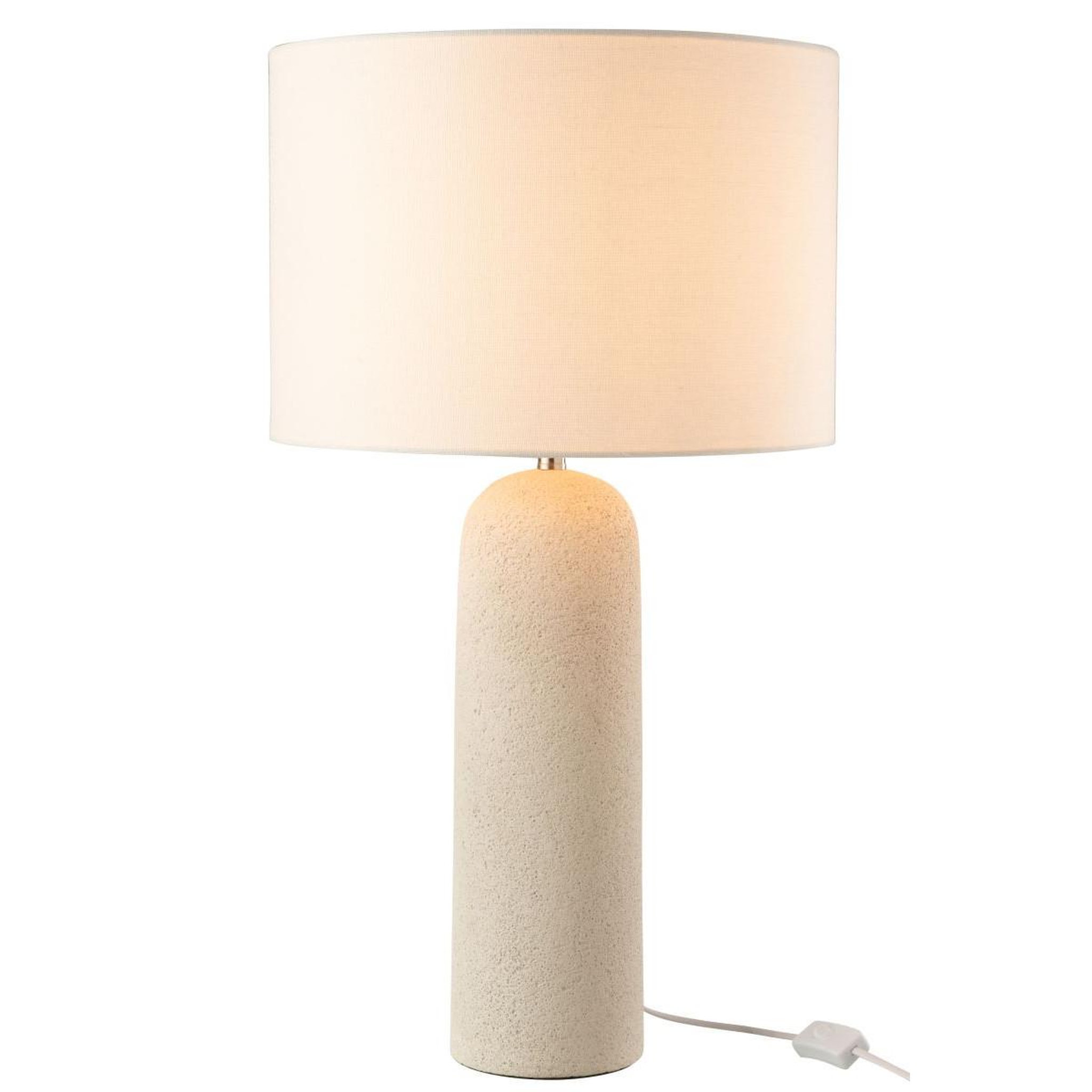 Voir la diapositive 2 : J-LINE Lampe à poser design  isla  68cm blanc