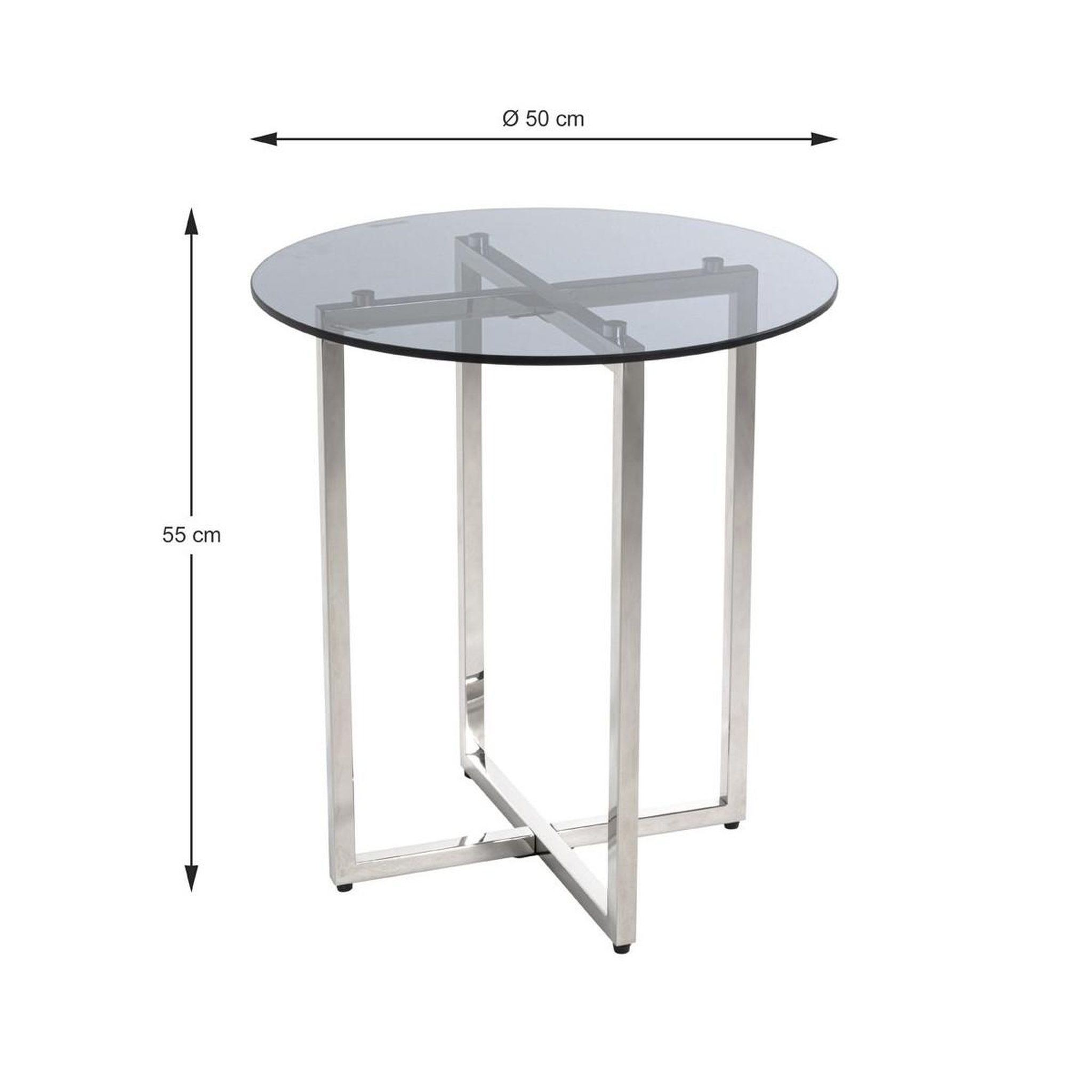 Voir la diapositive 3 : Paris Prix Table d'appoint design  comada  55cm gris