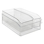 FIVE Lot de 3 Bacs de Rangement Frigo  Smart Fridge  30cm Transparent