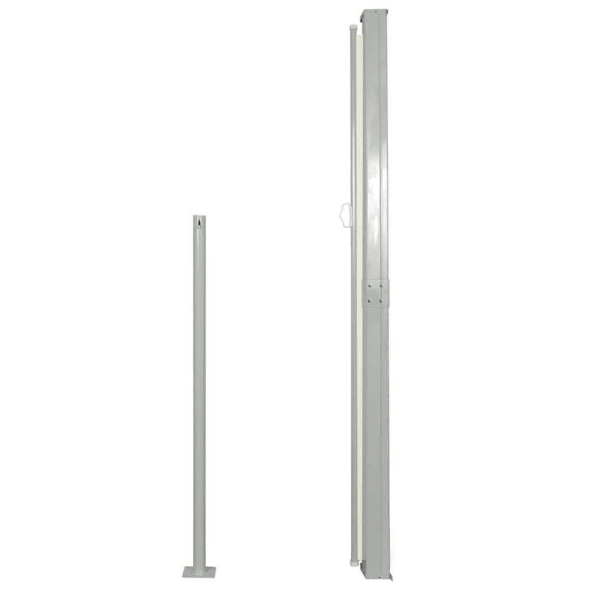 VIDAXL Auvent lateral retractable 140 x 300 cm Blanc casse