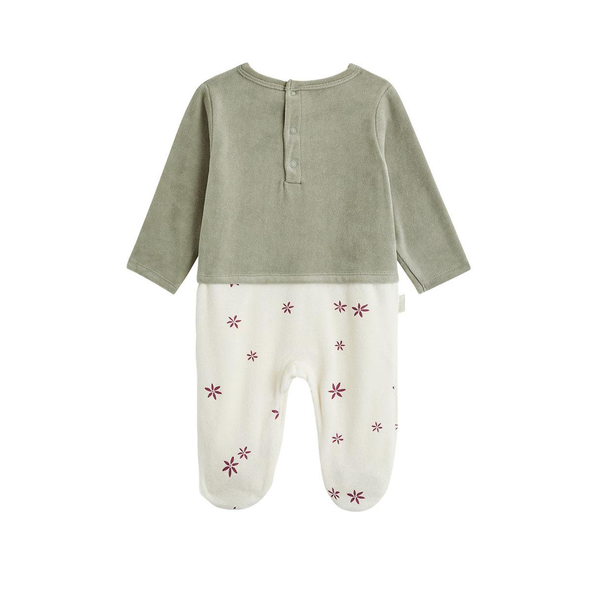 Voir la diapositive 2 : PETIT BEGUIN Pyjama bébé en velours Misti