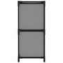 Voir la diapositive 4 : VIDAXL Armoire de rangement 4 paniers en tissu Gris 63x30x71 cm Acier