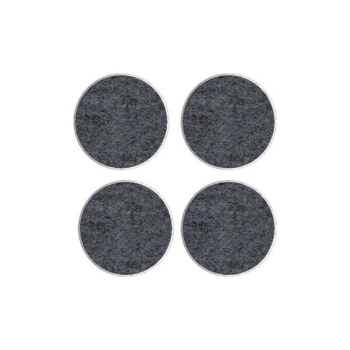 CENTRALE BRICO Lot de 4 patins feutre adhésif, SCOTCH, diam. 34 mm, gris