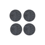 CENTRALE BRICO Lot de 4 patins feutre adhésif, SCOTCH, diam. 34 mm, gris