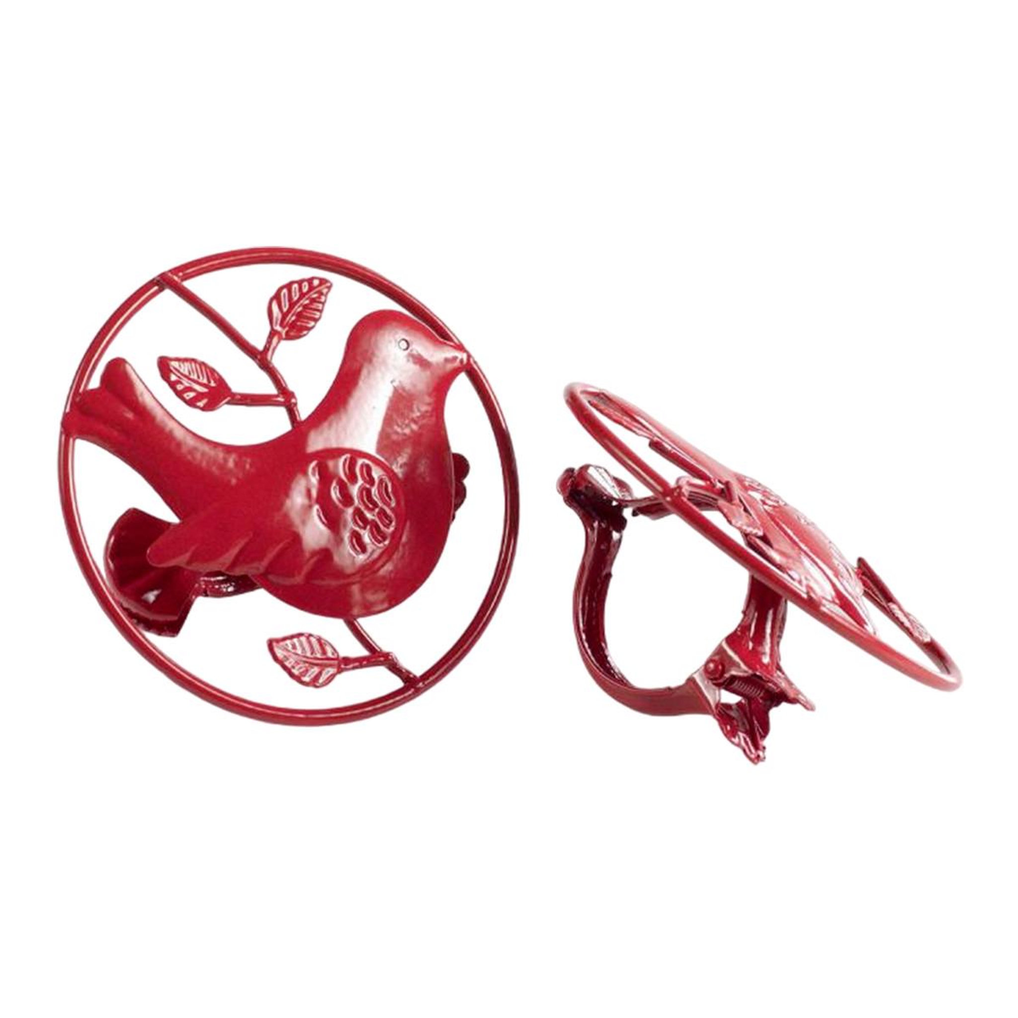 Douceur d'Intérieur Lot de 2 embrasses de rideau  passero  8cm rouge