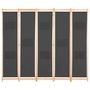 Voir la diapositive 2 : VIDAXL Cloison de separation 5 panneaux Gris 200 x 170 x 4 cm Tissu