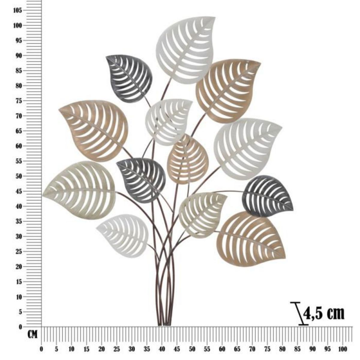 Paris Prix Décoration Murale en Métal  Otip  81cm Multicolore
