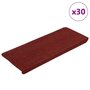 Voir la diapositive 1 : VIDAXL Tapis d'escalier auto-adhesifs 30 pcs rouge 65x24,5x3,5 cm