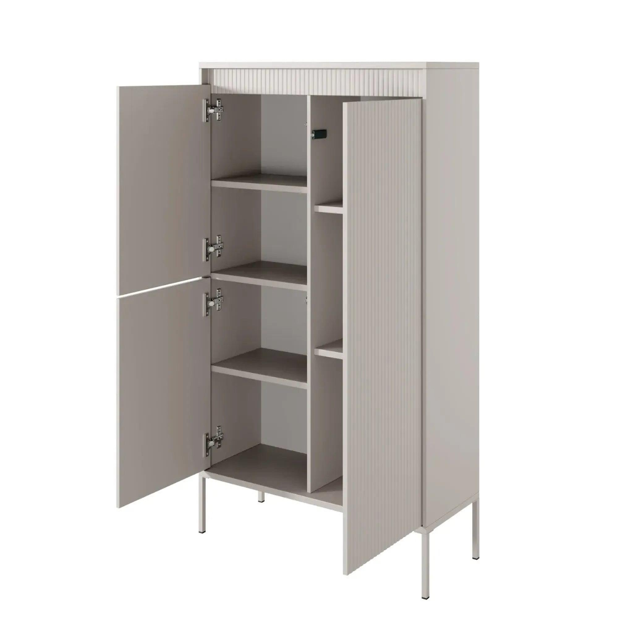 Voir la diapositive 6 : CASANOVA PARIS Alina - commode 2 portes pieds en métal