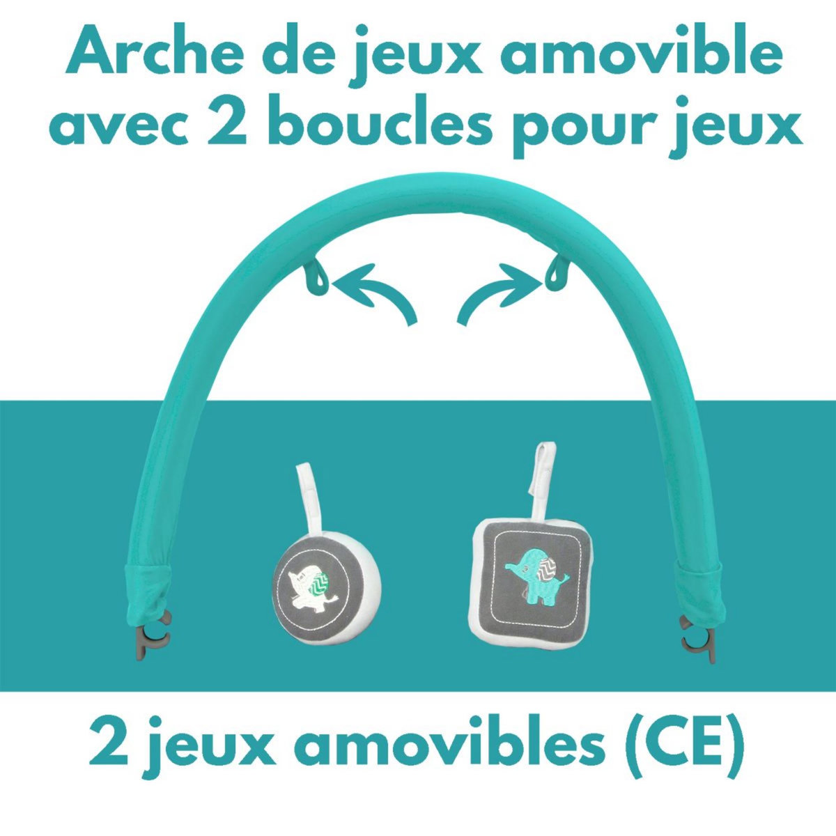 BAMBISOL Transat multipostions avec arche 