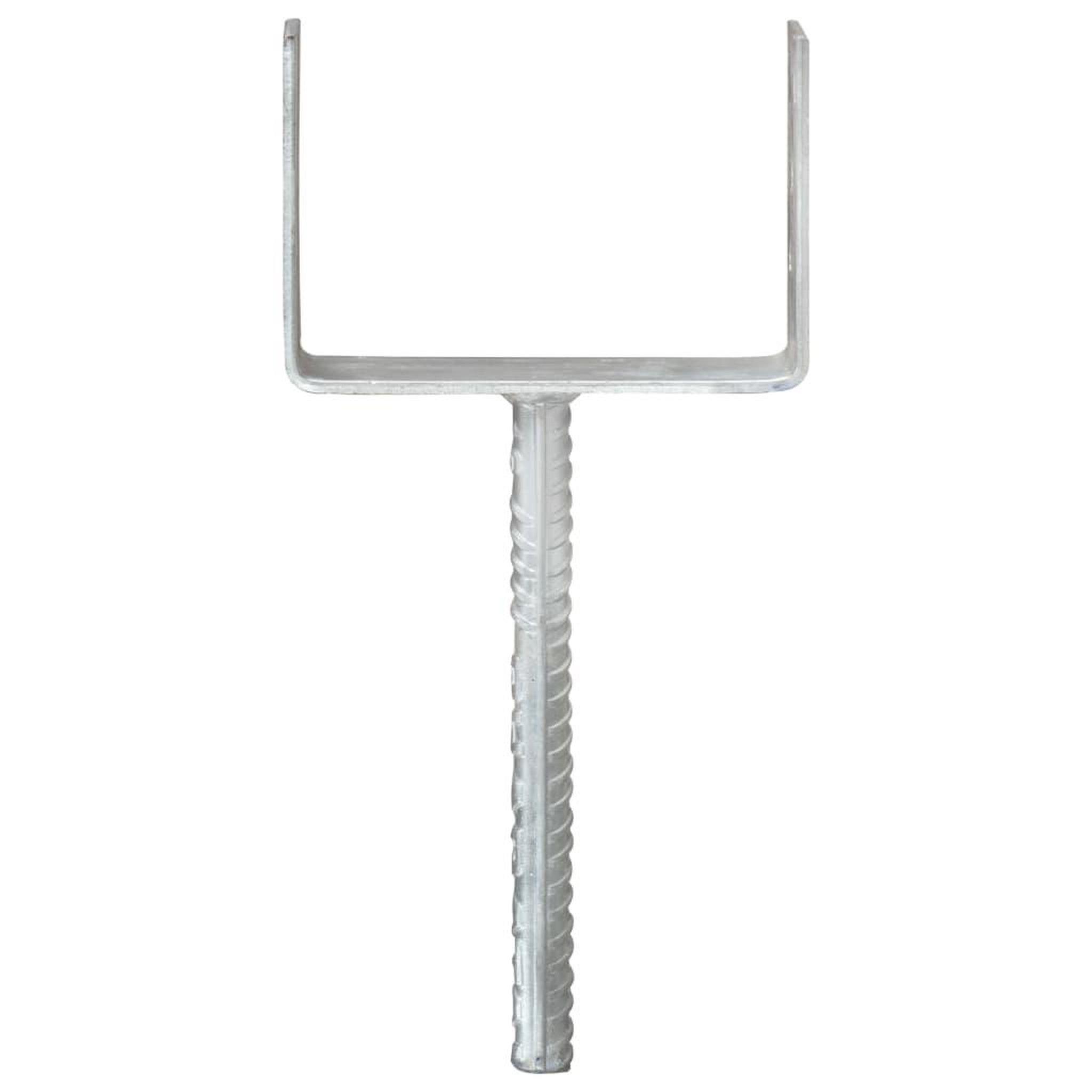 Voir la diapositive 3 : VIDAXL Piquets de cloture 6 pcs Argente 12x6x30 cm Acier galvanise