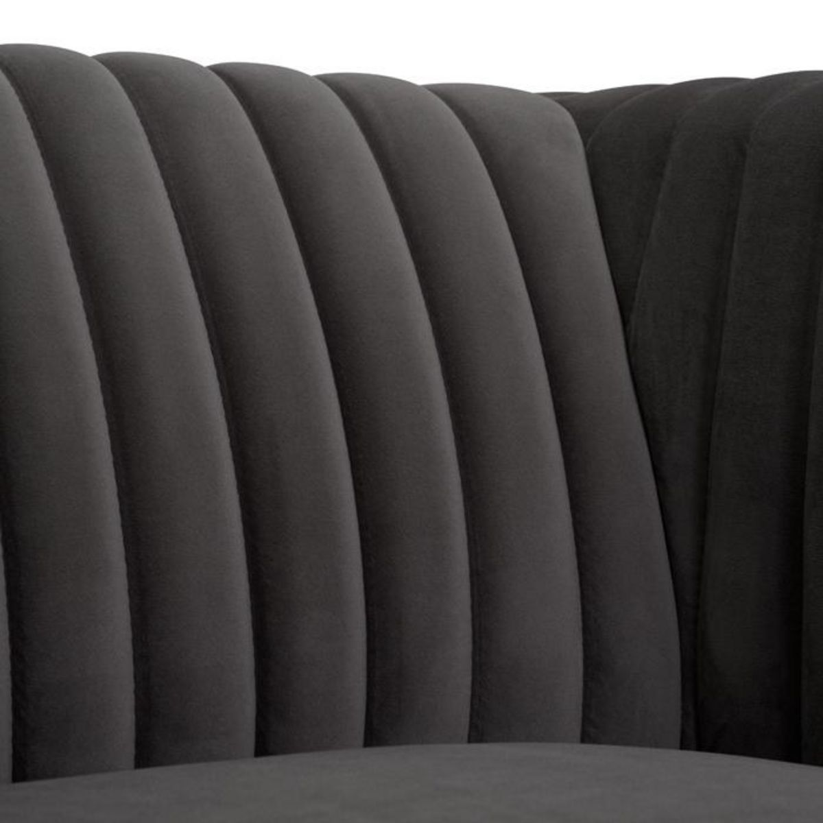 Rendez vous déco Fauteuil en velours vert foncé - Gatsby