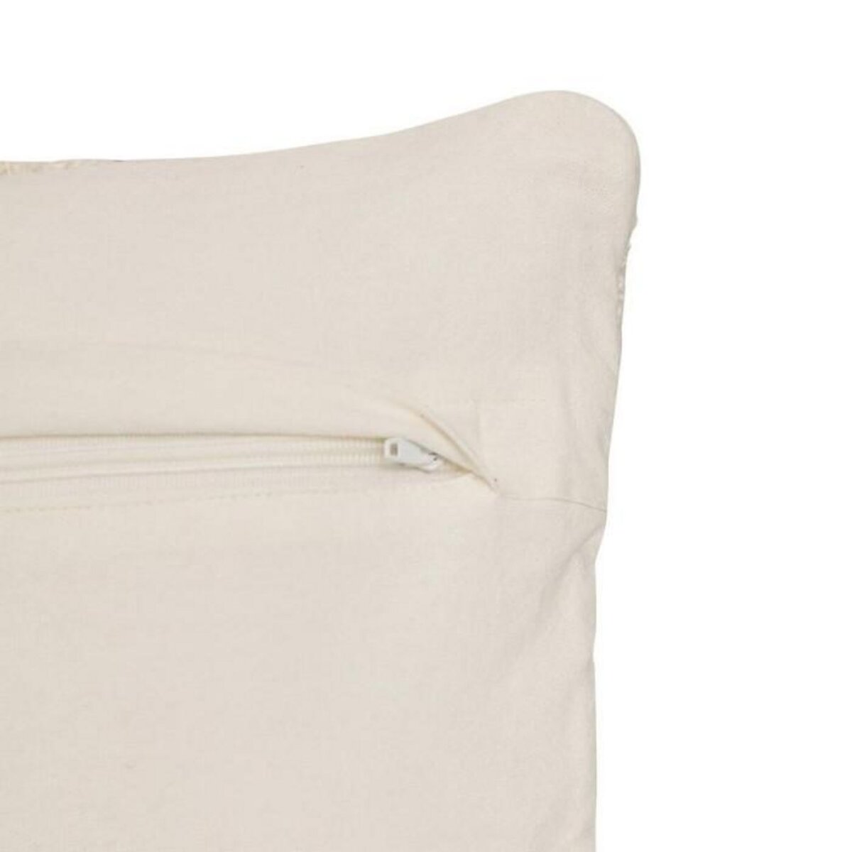 ATMOSPHERA Coussin Déco Effet Jute  Striscia  30x50cm Ivoire