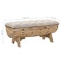 Voir la diapositive 6 : VIDAXL Banc de rangement Bois massif et tissu 103 x 51 x 44 cm