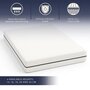Voir la diapositive 2 : THE WHITE STONE Matelas 80x190 cm en Mousse Hypoallergénique | Hauteur 16 cm | Orthopédique & Hypoallergénique | Revêtement Anti-acariens & Antibactérien | 100 % Fabriqué en Italie