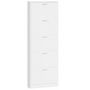 Voir la diapositive 5 : VIDAXL Armoire a chaussure Blanc brillant 59x17x169 cm Bois ingenierie