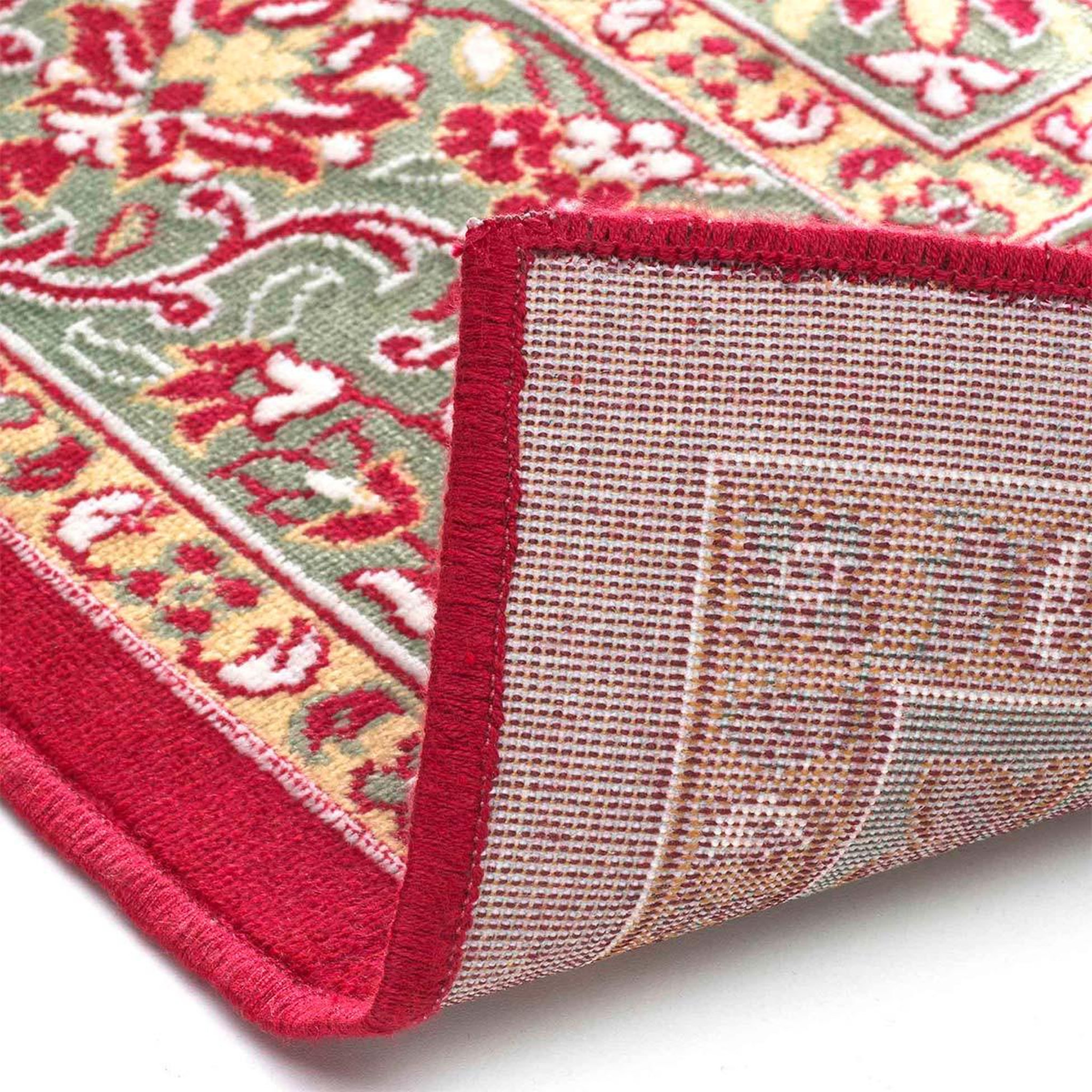 Voir la diapositive 3 : Douceur d'Intérieur Tapis déco tissé  ispahan  140x200cm rouge