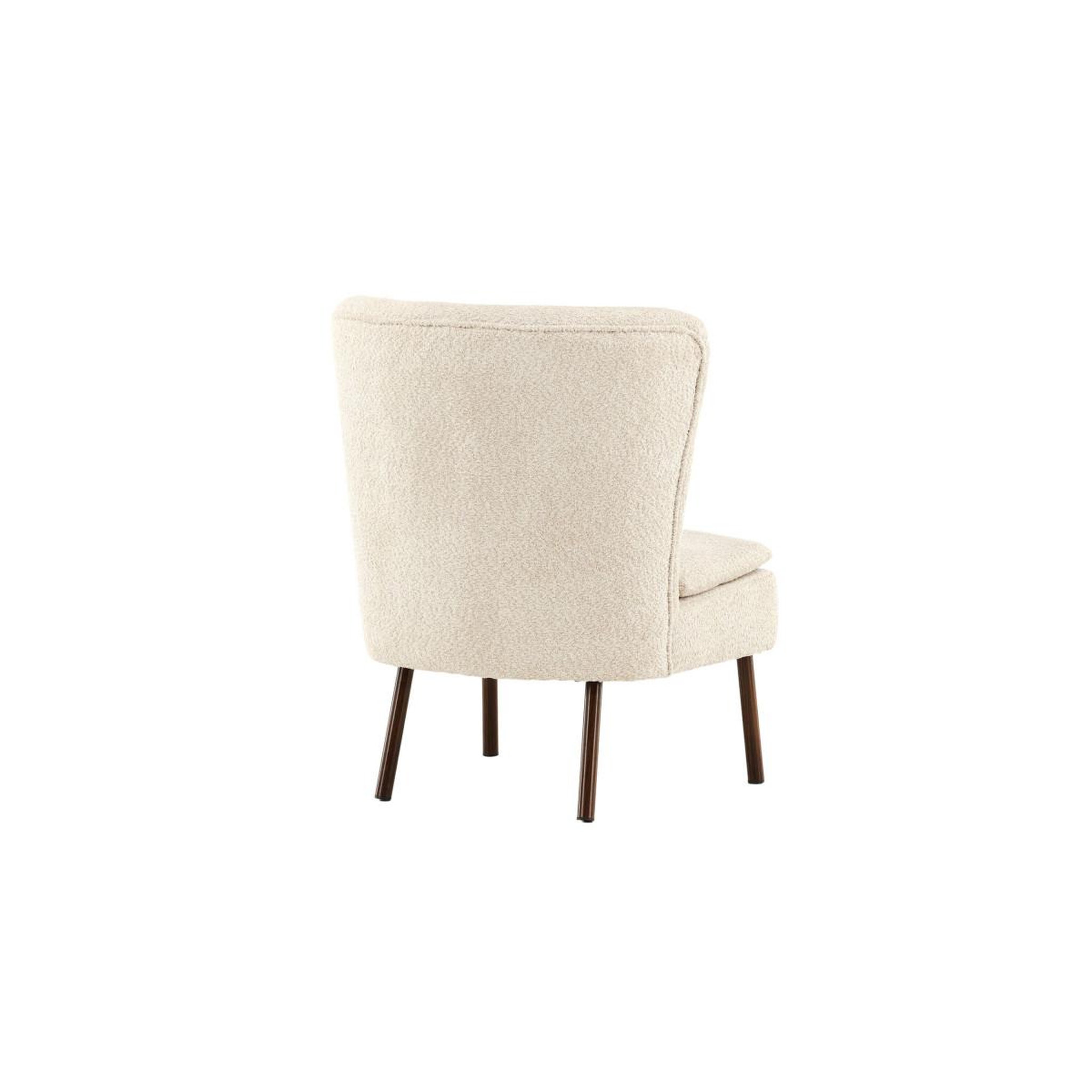 Voir la diapositive 5 : Paris Prix Fauteuil Design Bouclette  Hallso  92cm Beige