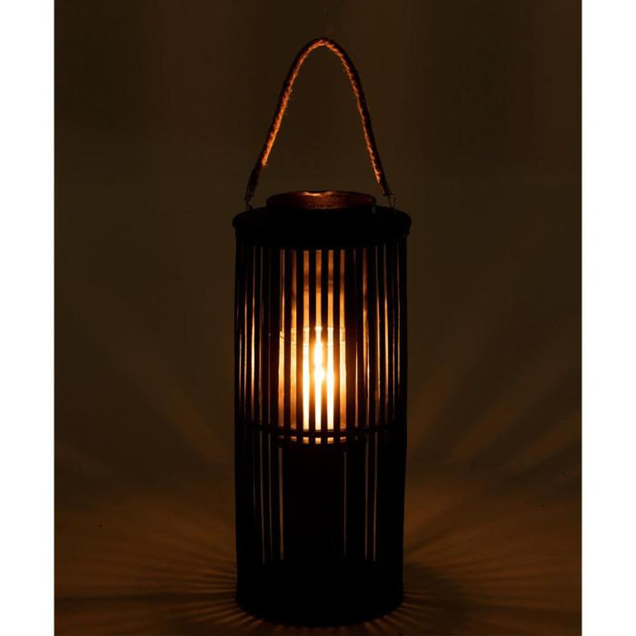 Voir la diapositive 3 : Paris Prix Lanterne Déco en Bambou  Tube  60cm Noir