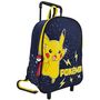 Voir la diapositive 3 : NINTENDO Sac maternelle à roulettes 1 compartiment bleu POKEMON