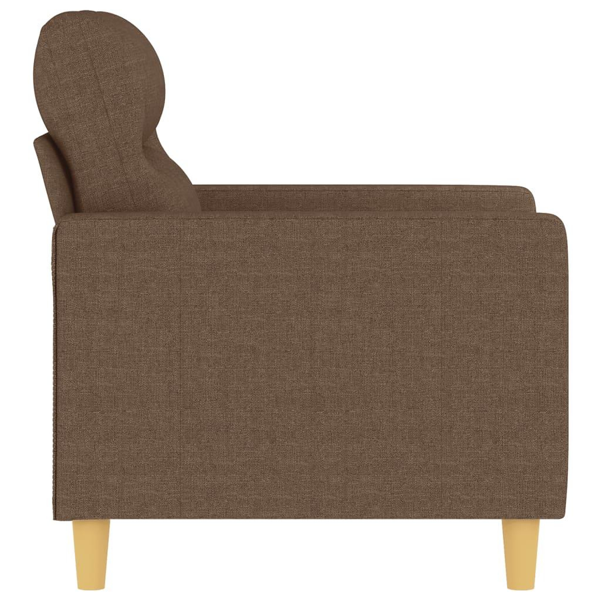 Voir la diapositive 4 : VIDAXL Fauteuil Marron 60 cm Tissu