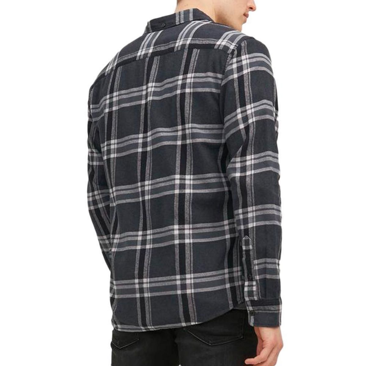 Jack & Jones Chemise Noire/e à Motifs Homme Jack & Jones Brook Check