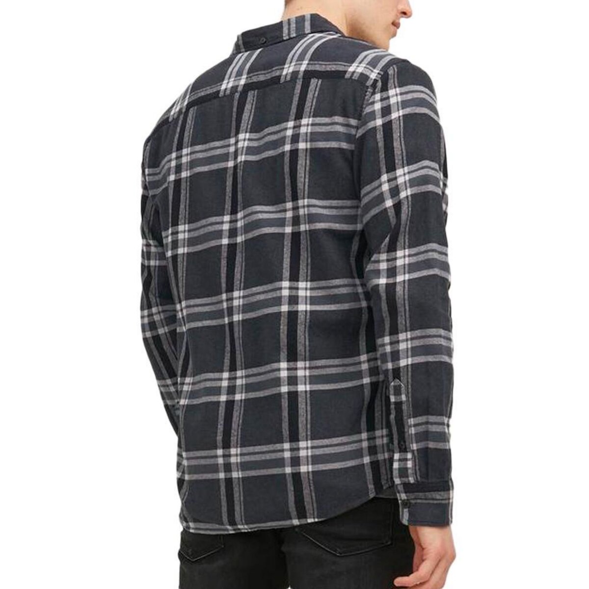 Jack & Jones Chemise Noire/e à Motifs Homme Jack & Jones Brook Check