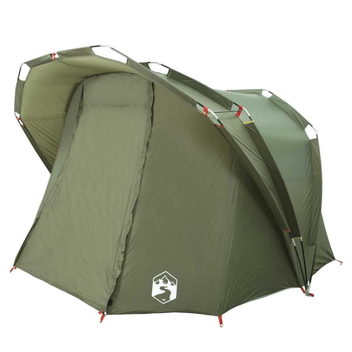 VIDAXL Tente de peche 4 personnes vert olive impermeable