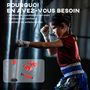 Voir la diapositive 5 : HOMCOM Punching ball sur pied réglable en hauteur 126-144 cm avec gants, pompe et base de lestage rouge