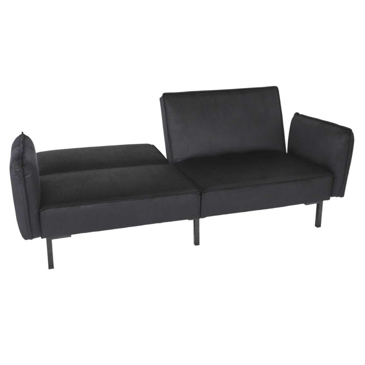 The Home Deco Factory Canapé convertible en velours Giulia