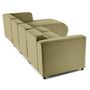 Voir la diapositive 6 : LISA DESIGN Suaro - canapé modulable d'angle droit 5 places en tissu texturé