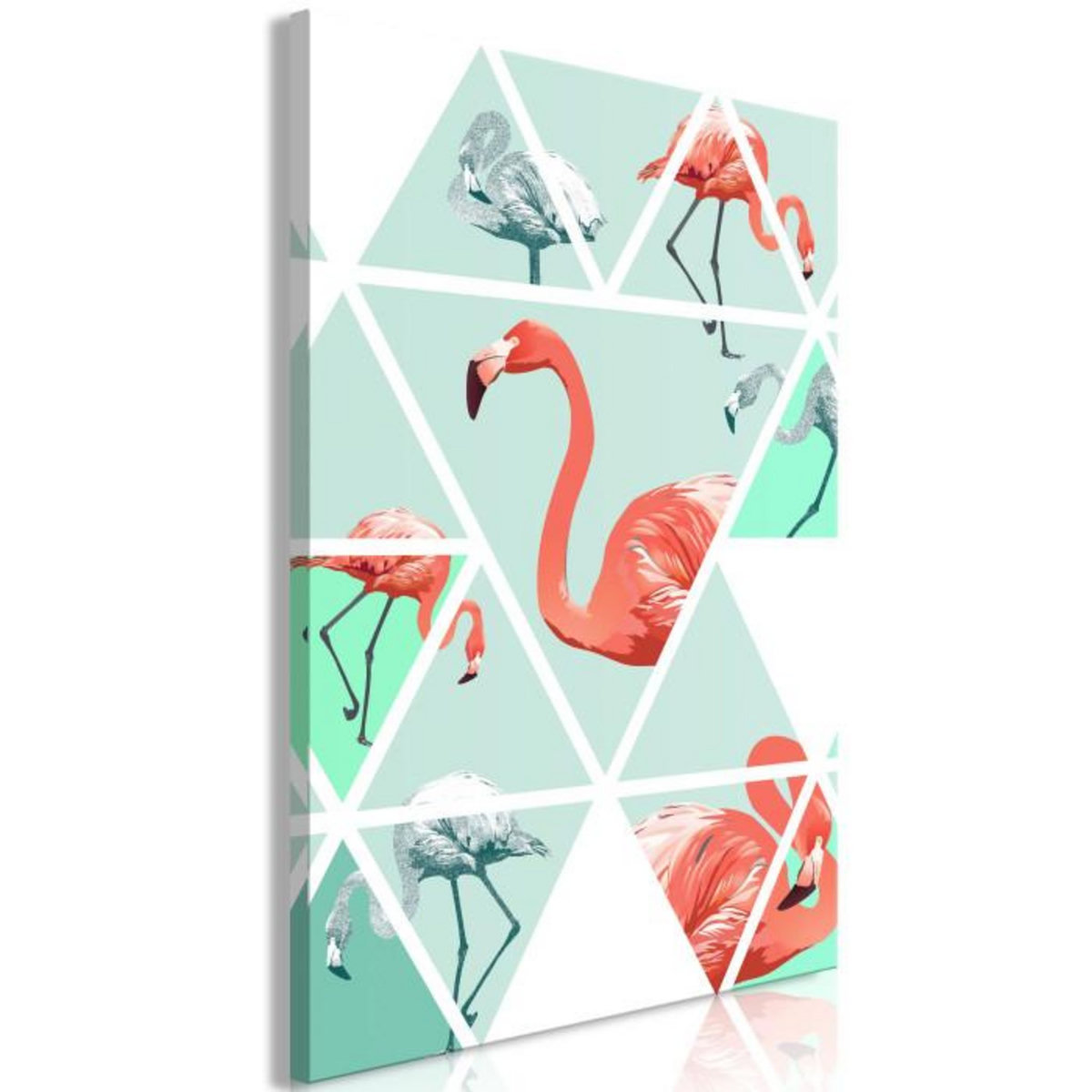 Paris Prix Tableau Imprimé  Geometric Flamingos