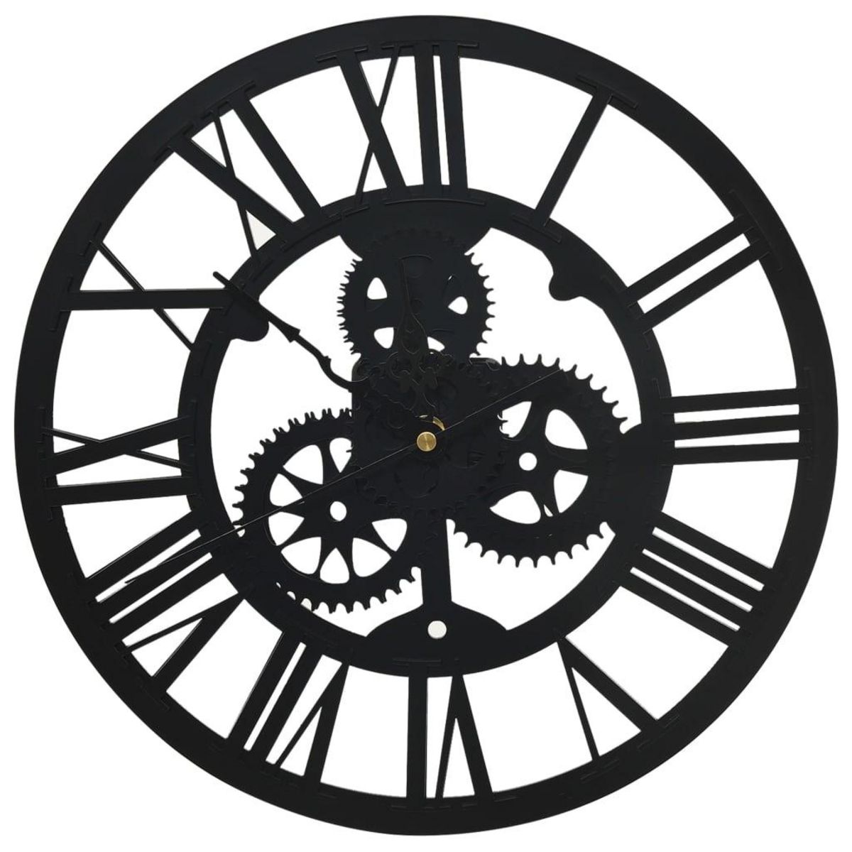 VIDAXL Horloge murale Noir 30 cm Acrylique